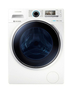 Samsung WW12H8420EW Freestanding Washing Machine, 12kg Load, A+++ Energy Rating, 1400rpm Spin, White